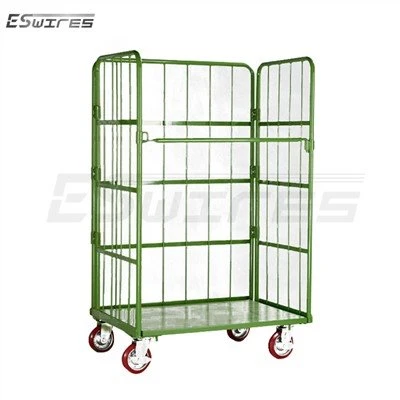 Chariot à cage en acier