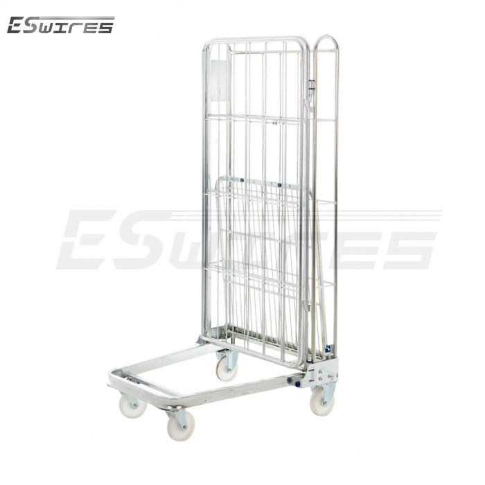 metal cage trolley fold